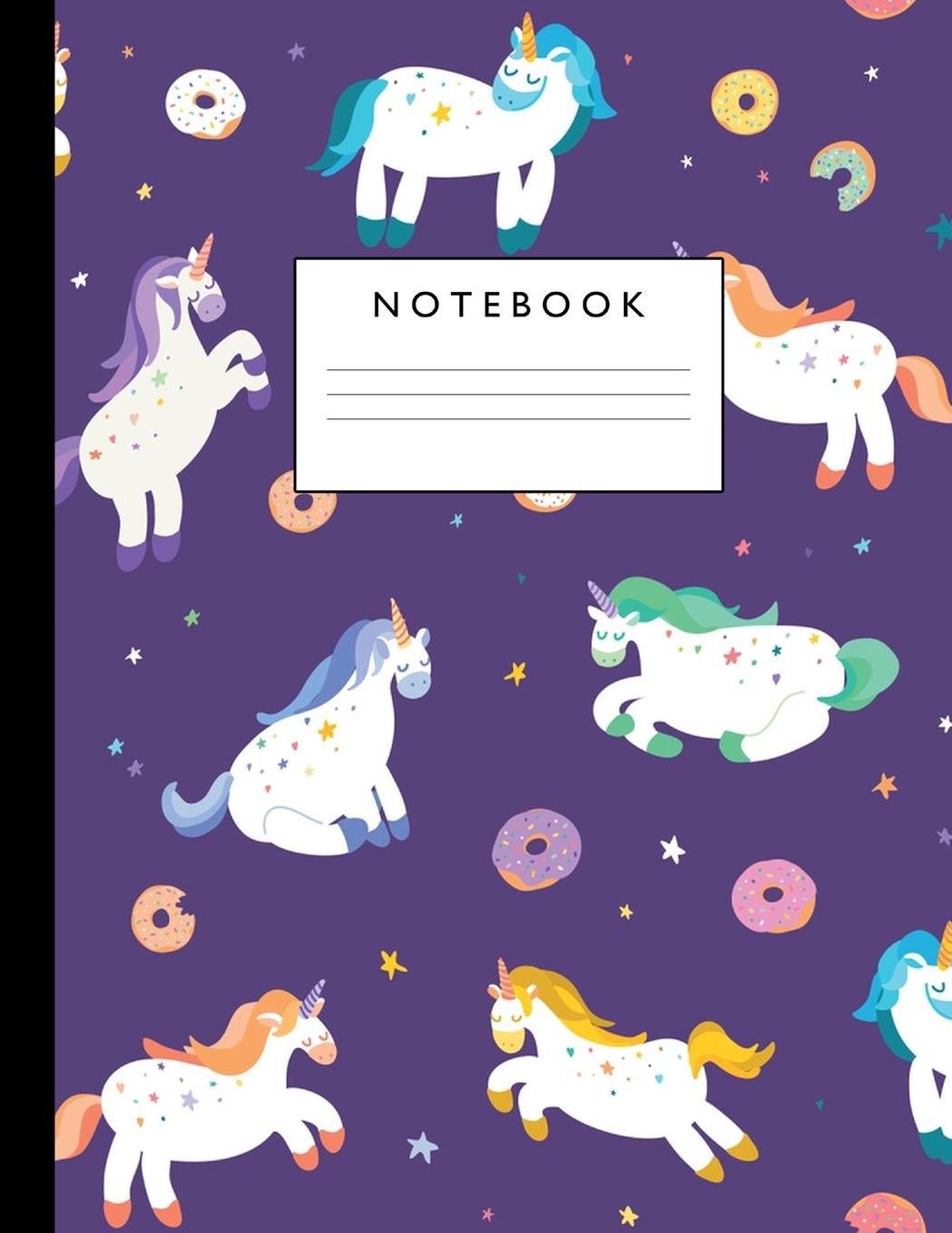 Notebook: Cute Lined Journal Ruled Composition Note Book to Draw and Write In - School Supplies for Elementary, Highschool and College (8.5 x 11 Size 100 Writing Pages) Cover Design 267