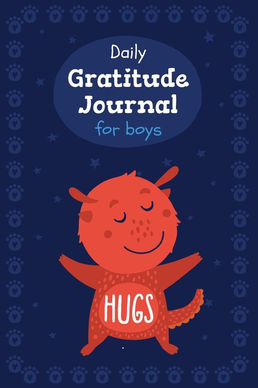 Daily Gratitude Journal for boys: Red Monster, A daily journal for girls to express their gratitude towards life, with kindness and love, Custom interior, Glossy Cover (90 Pages, 6 x 9)