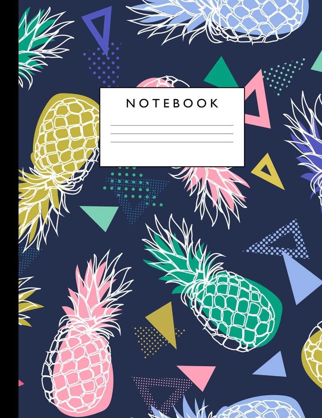 Notebook: Cute Lined Journal Ruled Composition Note Book to Draw and Write In - School Supplies for Elementary, Highschool and College (8.5 x 11 Size 100 Writing Pages) Cover Design 268