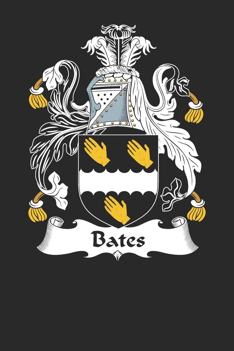 Bates: Bates Coat of Arms and Family Crest Notebook Journal (6 x 9 - 100 pages)