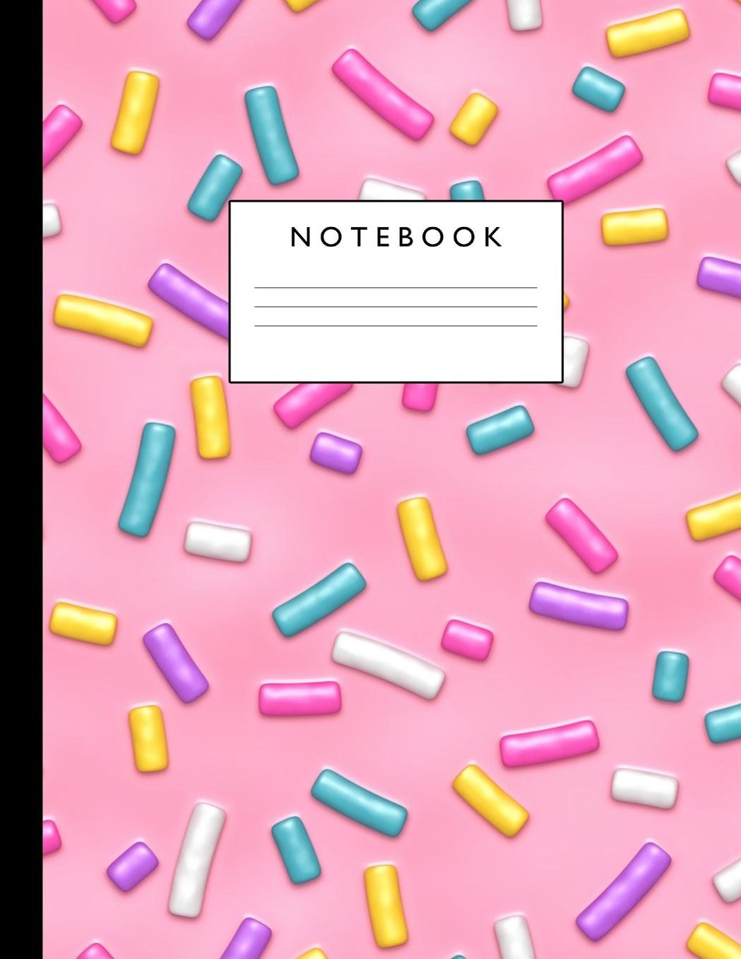 Notebook: Cute Lined Journal Ruled Composition Note Book to Draw and Write In - School Supplies for Elementary, Highschool and College (8.5 x 11 Size 100 Writing Pages) Cover Design 279