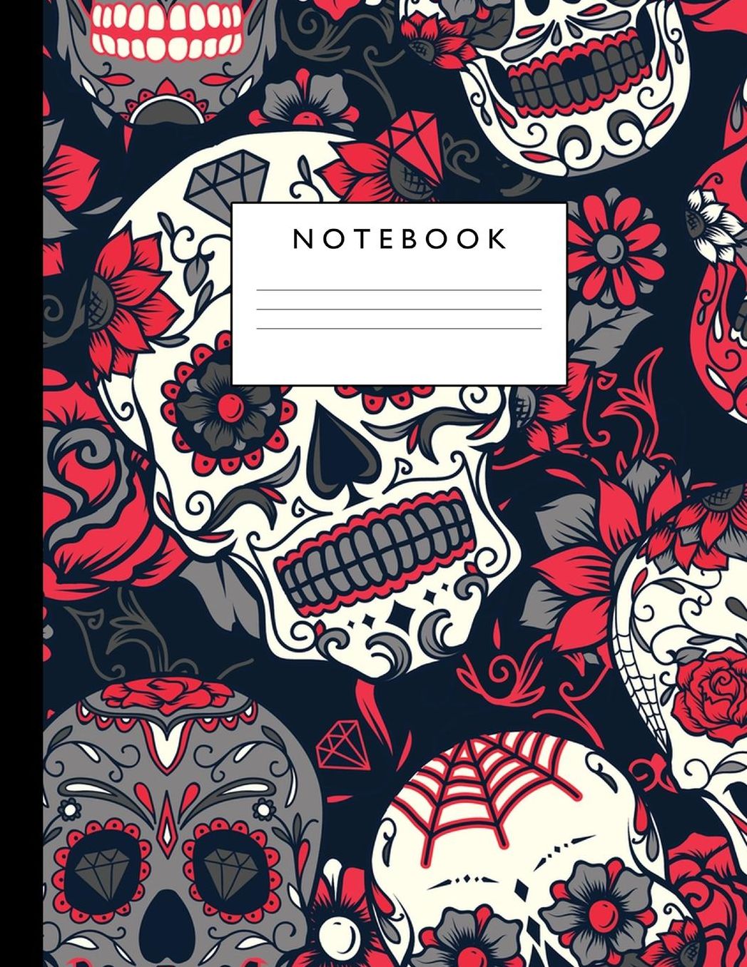 Notebook: Cute Lined Journal Ruled Composition Note Book to Draw and Write In - School Supplies for Elementary, Highschool and College (8.5 x 11 Size 100 Writing Pages) Cover Design 284