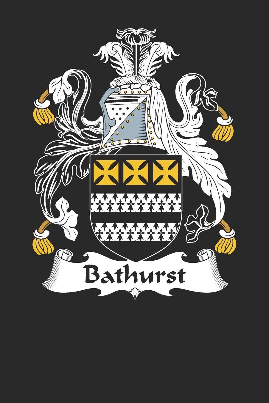 Bathhurst: Bathhurst Coat of Arms and Family Crest Notebook Journal (6 x 9 - 100 pages)