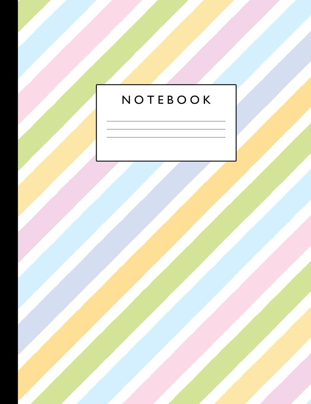 Notebook: Cute Lined Journal Ruled Composition Note Book to Draw and Write In - School Supplies for Elementary, Highschool and College (8.5 x 11 Size 100 Writing Pages) Cover Design 288