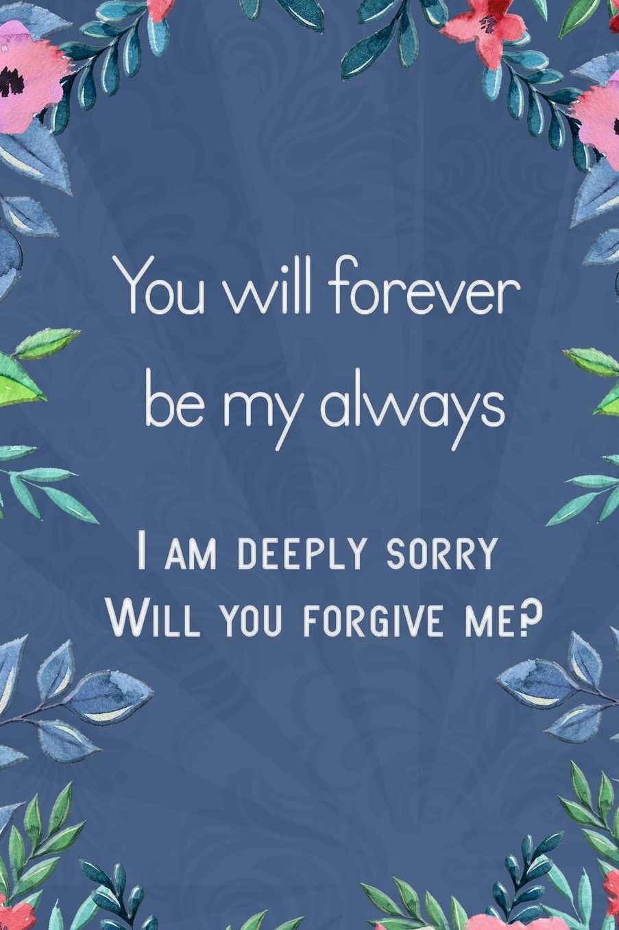 Lined Notebook: Thick Journal With Quote (119 Pages) - Im Sorry Gifts For Her
