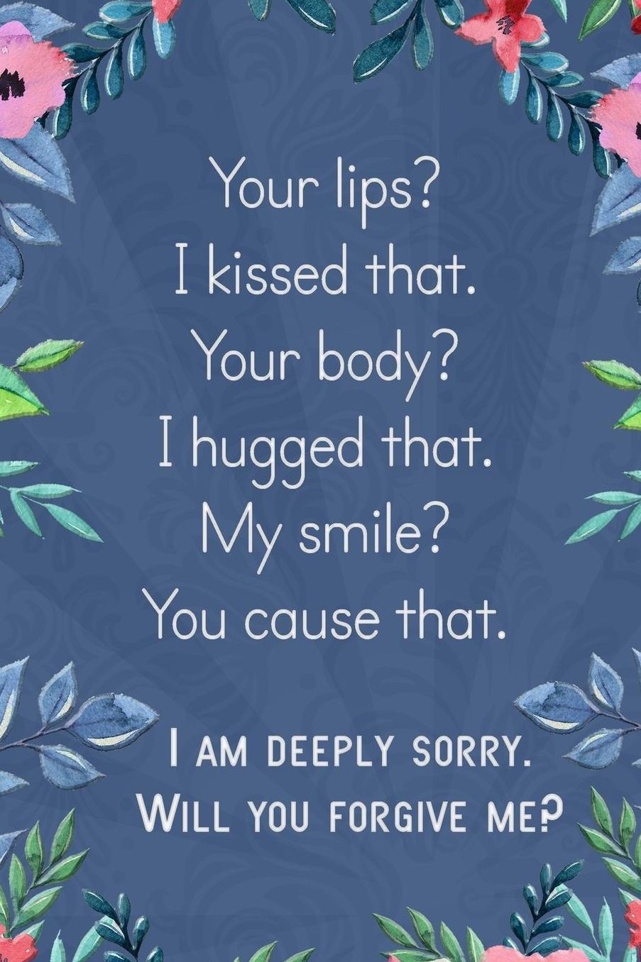 Lined Notebook: Thick Journal With Quote (119 Pages) - Im Sorry Gifts For Her