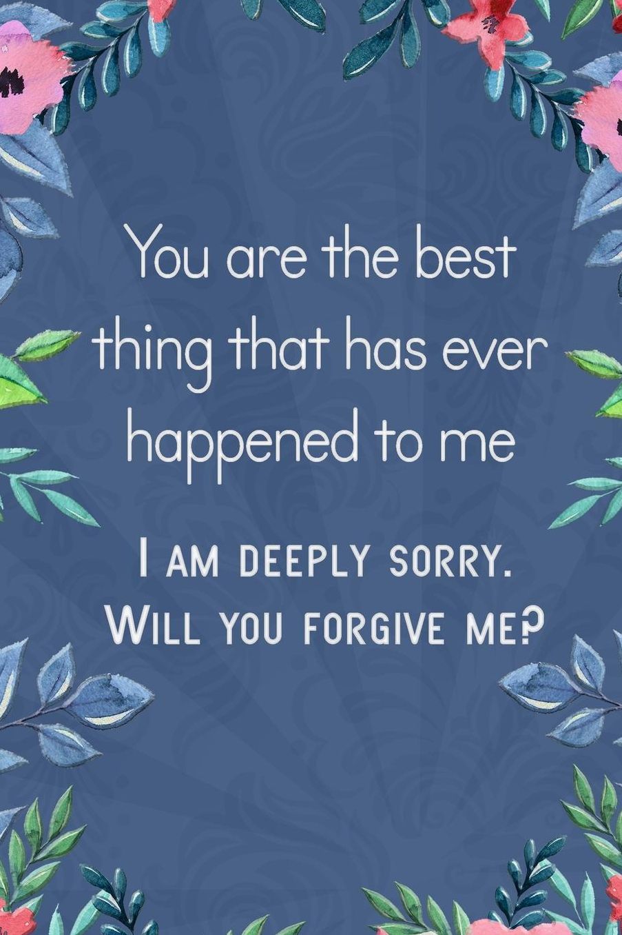 Lined Notebook: Thick Journal With Quote (119 Pages) - Im Sorry Gifts For Her