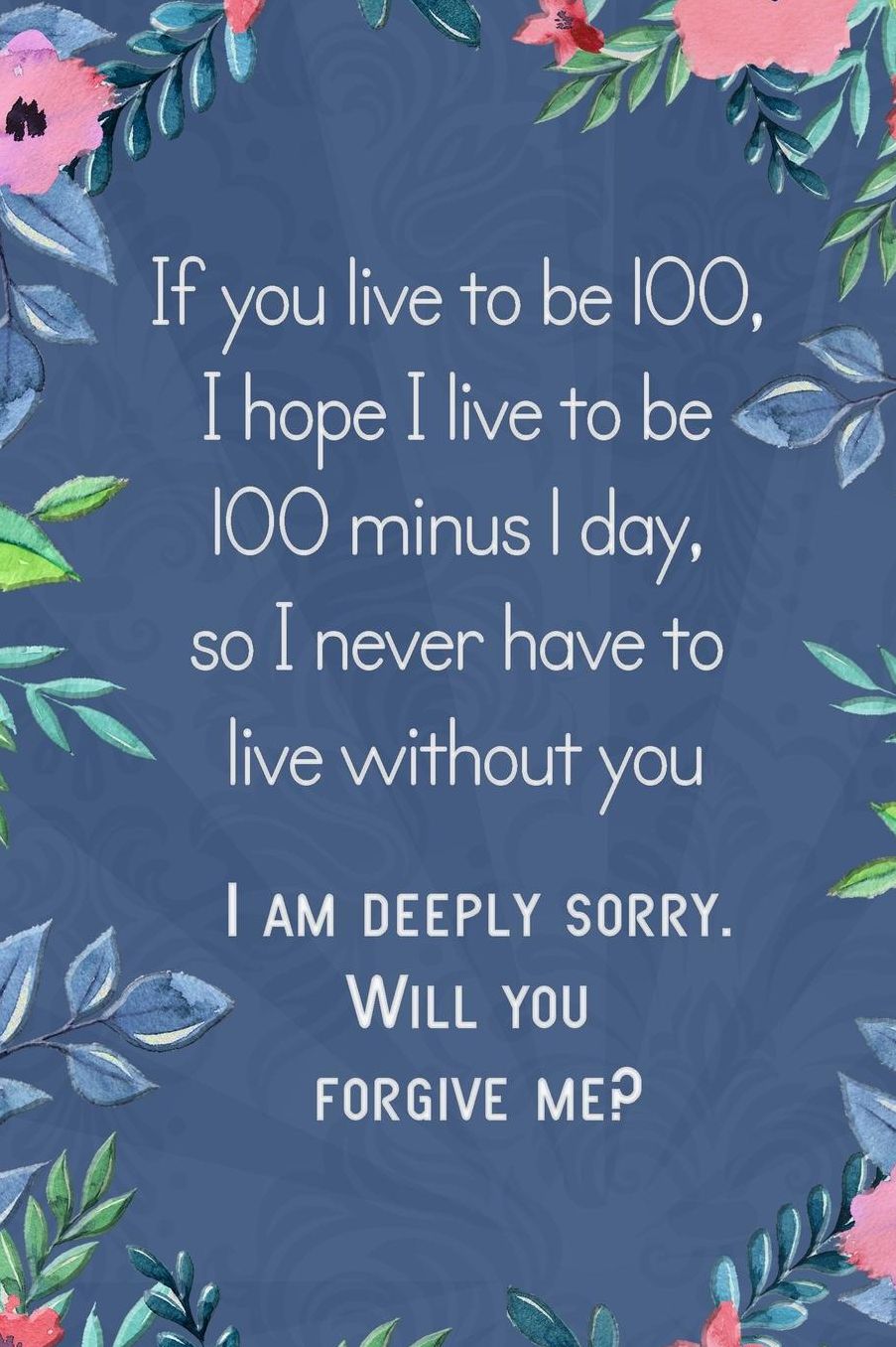 Lined Notebook: Thick Journal With Quote (119 Pages) - Im Sorry Gifts For Her