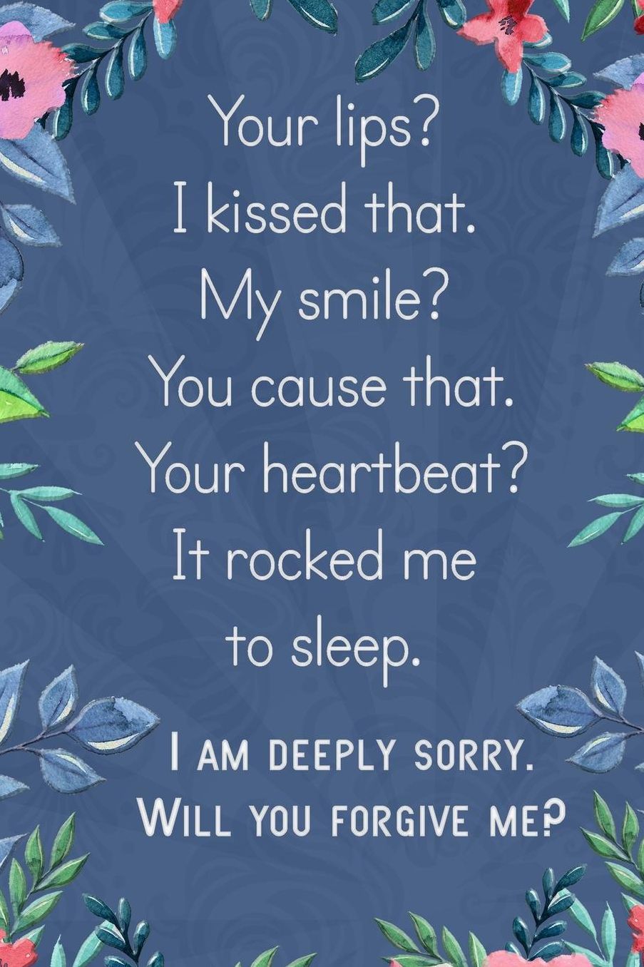 Lined Notebook: Thick Journal With Quote (119 Pages) - Im Sorry Gifts For Her