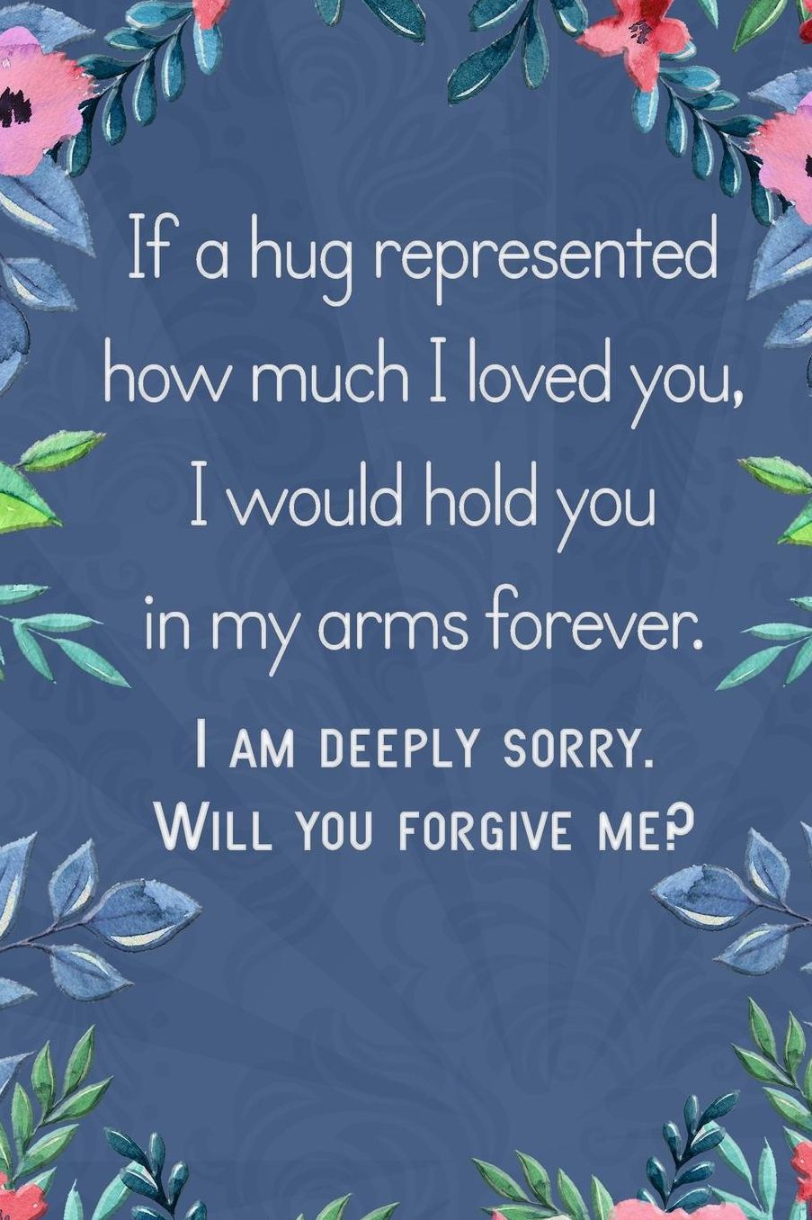 Lined Notebook: Thick Journal With Quote (119 Pages) - Im Sorry Gifts For Her