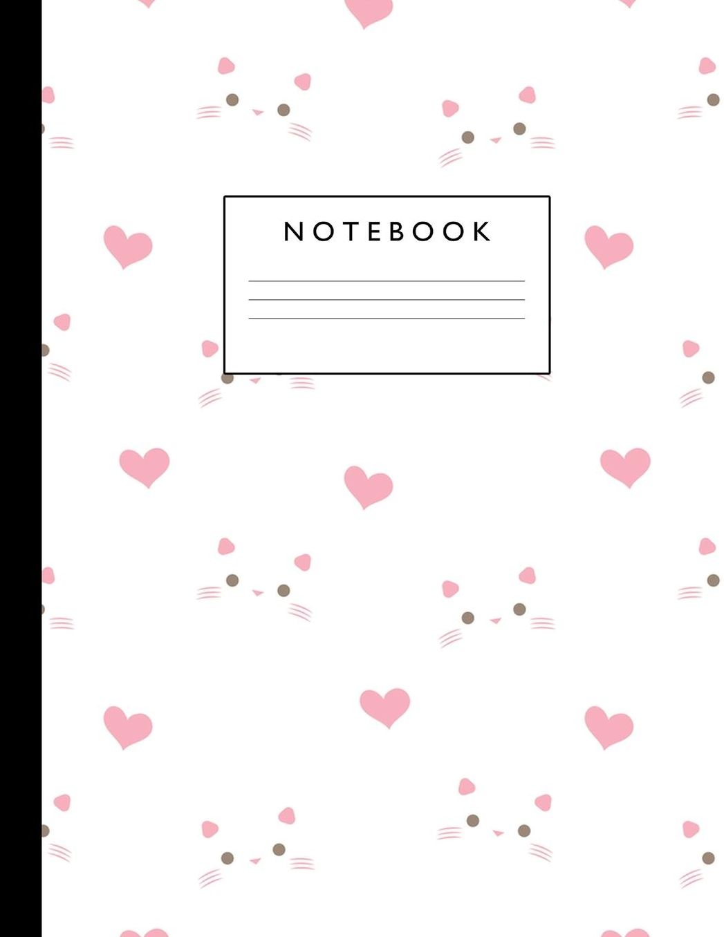 Notebook: Cute Lined Journal Ruled Composition Note Book to Draw and Write In - School Supplies for Elementary, Highschool and College (8.5 x 11 Size 100 Writing Pages) Cover Design 291