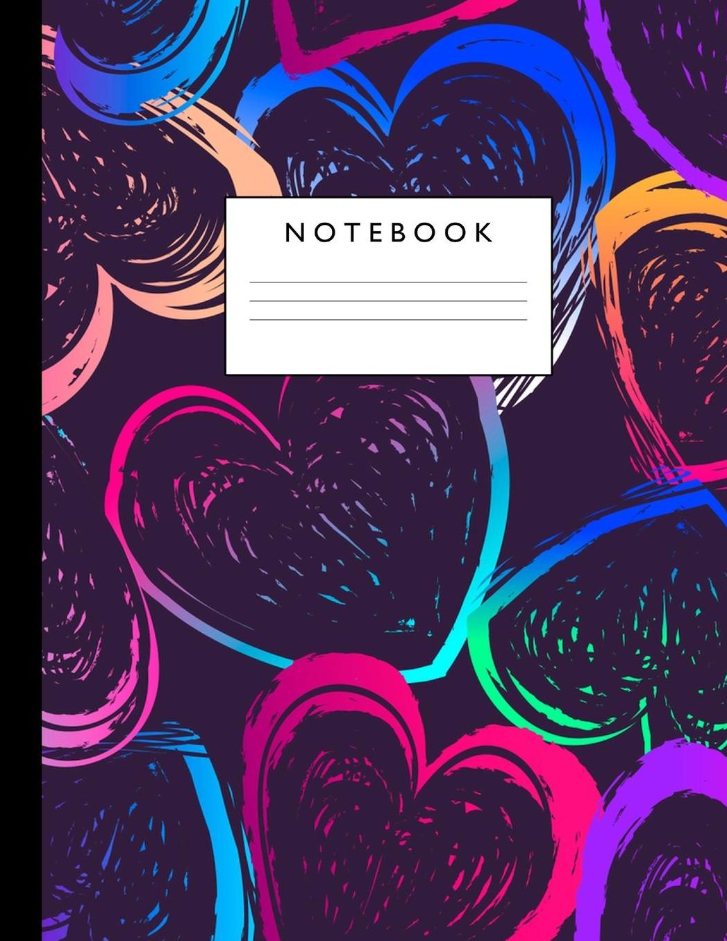 Notebook: Cute Lined Journal Ruled Composition Note Book to Draw and Write In - School Supplies for Elementary, Highschool and College (8.5 x 11 Size 100 Writing Pages) Cover Design 295