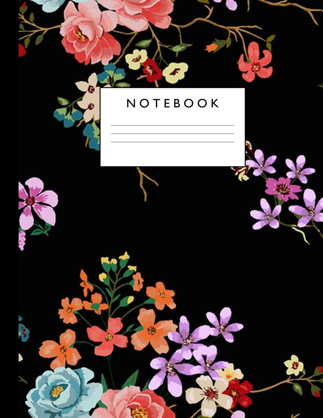 Notebook: Cute Lined Journal Ruled Composition Note Book to Draw and Write In - School Supplies for Elementary, Highschool and College (8.5 x 11 Size 100 Writing Pages) Cover Design 296