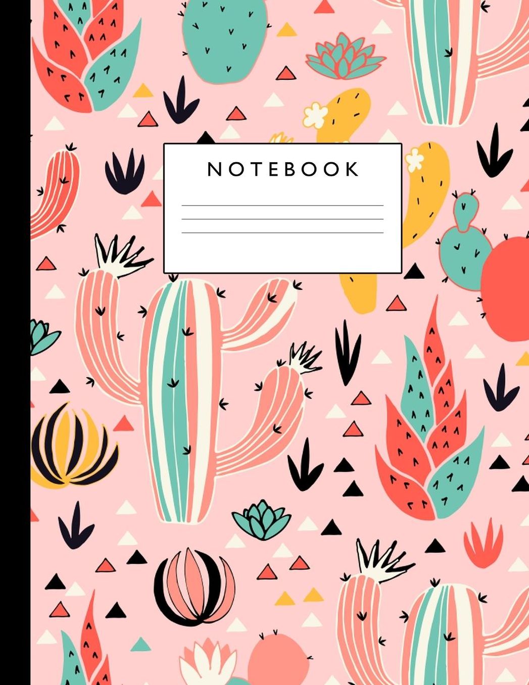 Notebook: Cute Lined Journal Ruled Composition Note Book to Draw and Write In - School Supplies for Elementary, Highschool and College (8.5 x 11 Size 100 Writing Pages) Cover Design 299
