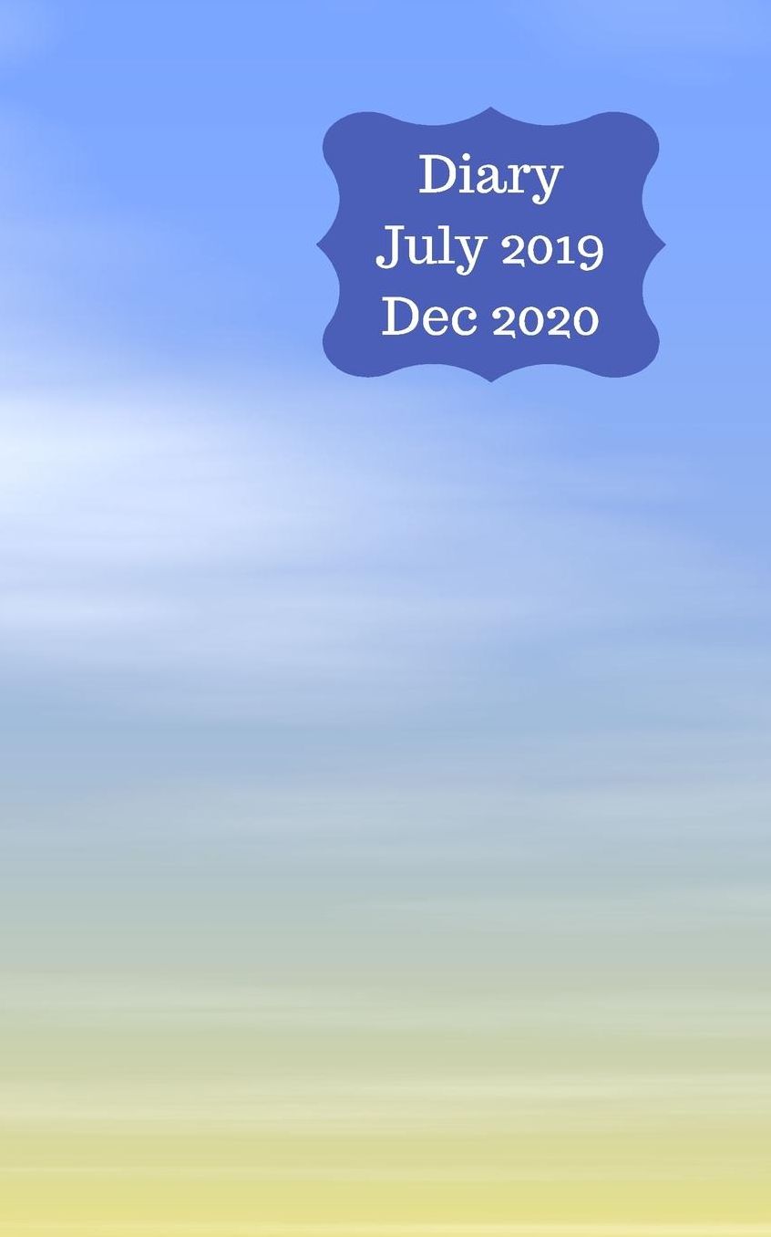 Diary July 2019 Dec 2020: 5x8 pocket size, week to a page 18 month diary. Space for notes and to do list on each page. Perfect for teachers, students and small business owners. Sea & sand design