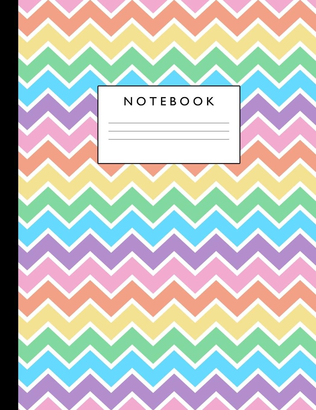 Notebook: Cute Lined Journal Ruled Composition Note Book to Draw and Write In - School Supplies for Elementary, Highschool and College (8.5 x 11 Size 100 Writing Pages) Cover Design 300