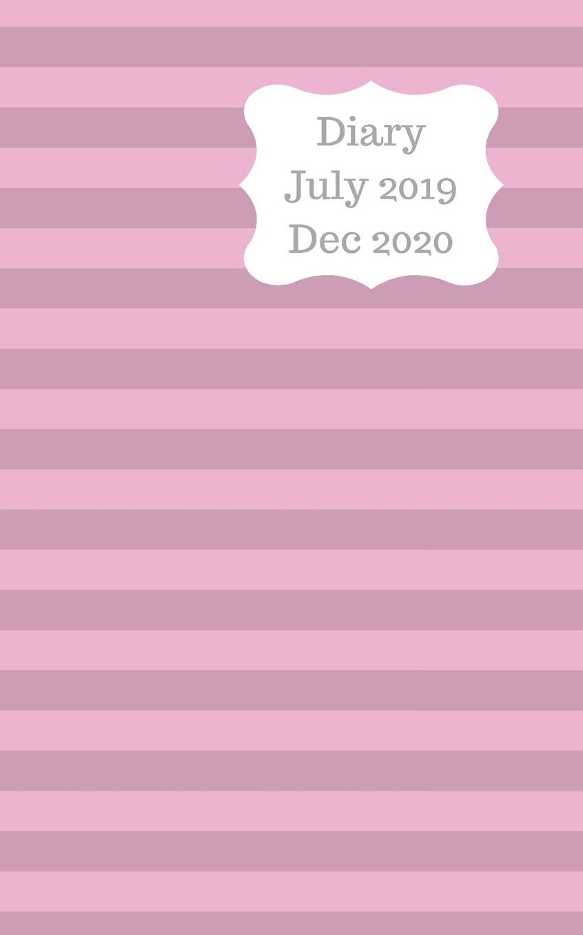 Diary July 2019 Dec 2020: 5x8 pocket size, week to a page 18 month diary. Space for notes and to do list on each page. Perfect for teachers, students and small business owners. Lilac & pink stripe design