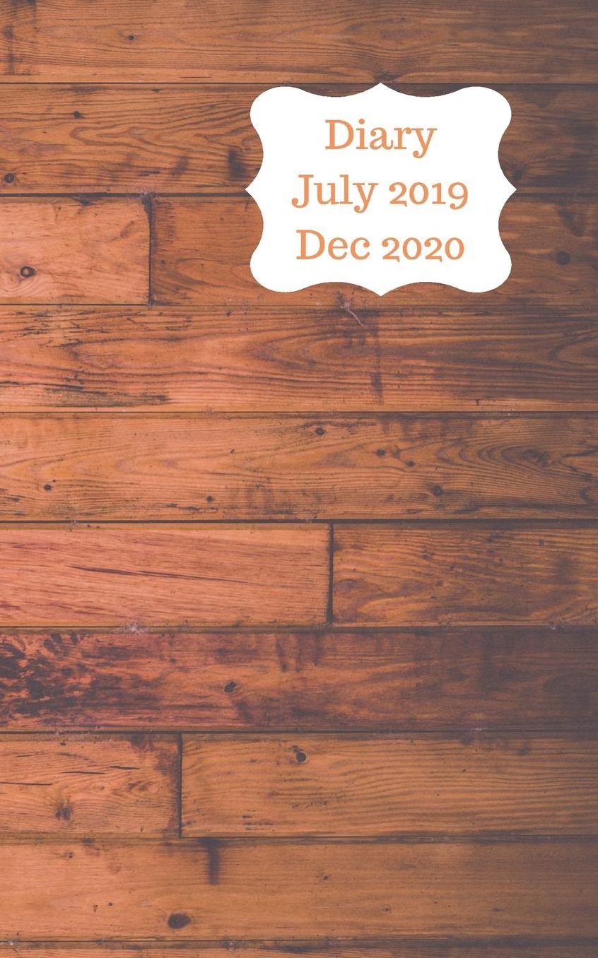 Diary July 2019 Dec 2020: 5x8 pocket size, week to a page 18 month diary. Space for notes and to do list on each page. Perfect for teachers, students and small business owners. Wooden floor boards design