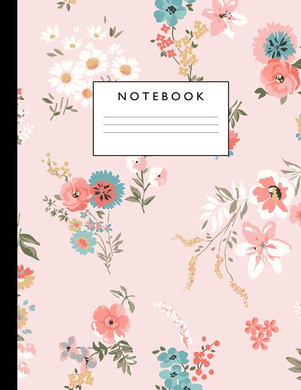 Notebook: Cute Lined Journal Ruled Composition Note Book to Draw and Write In - School Supplies for Elementary, Highschool and College (8.5 x 11 Size 100 Writing Pages) Cover Design 302
