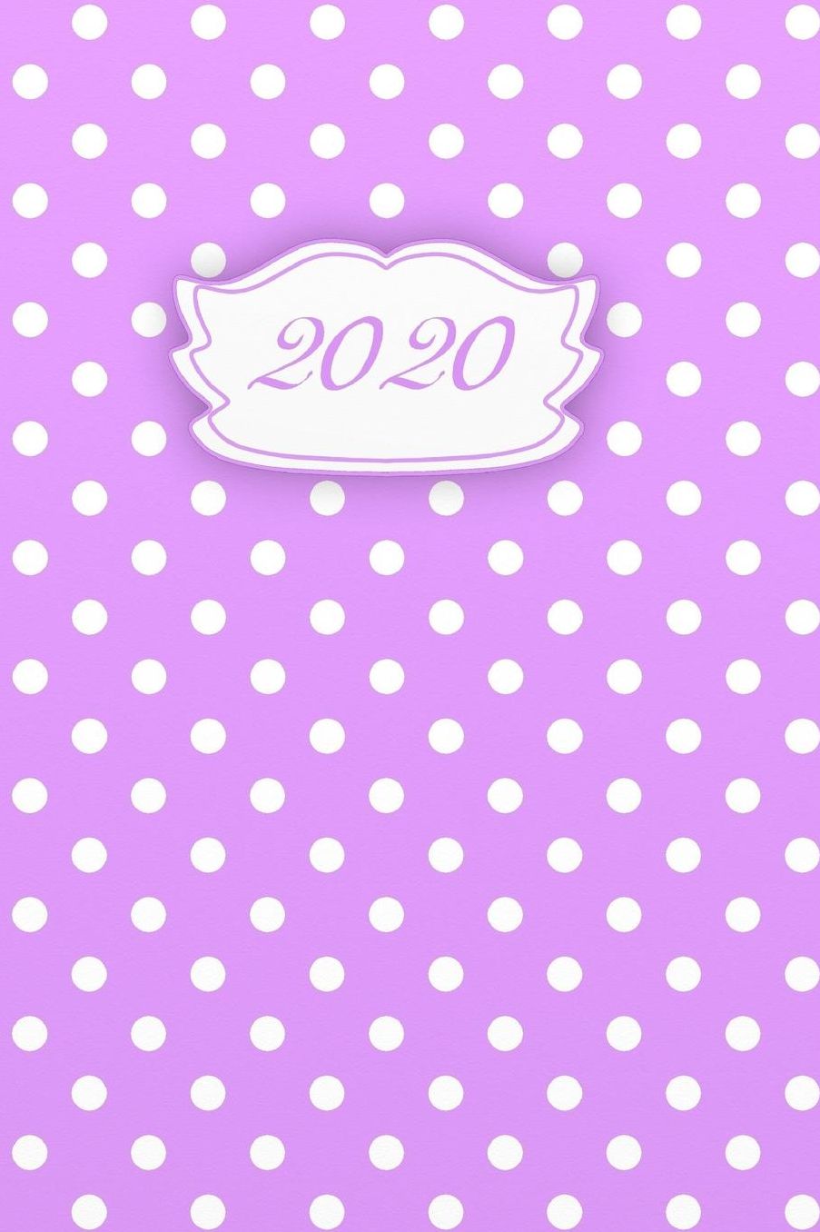 2020: Agenda - Planificateur Hebdomadaire et Mensuel - Agenda semainier 2020 - Calendrier des semaines 2020 - 20 pages Adresses - 12 pages relevï¿½ de temps - Violet blanc pointillï¿½