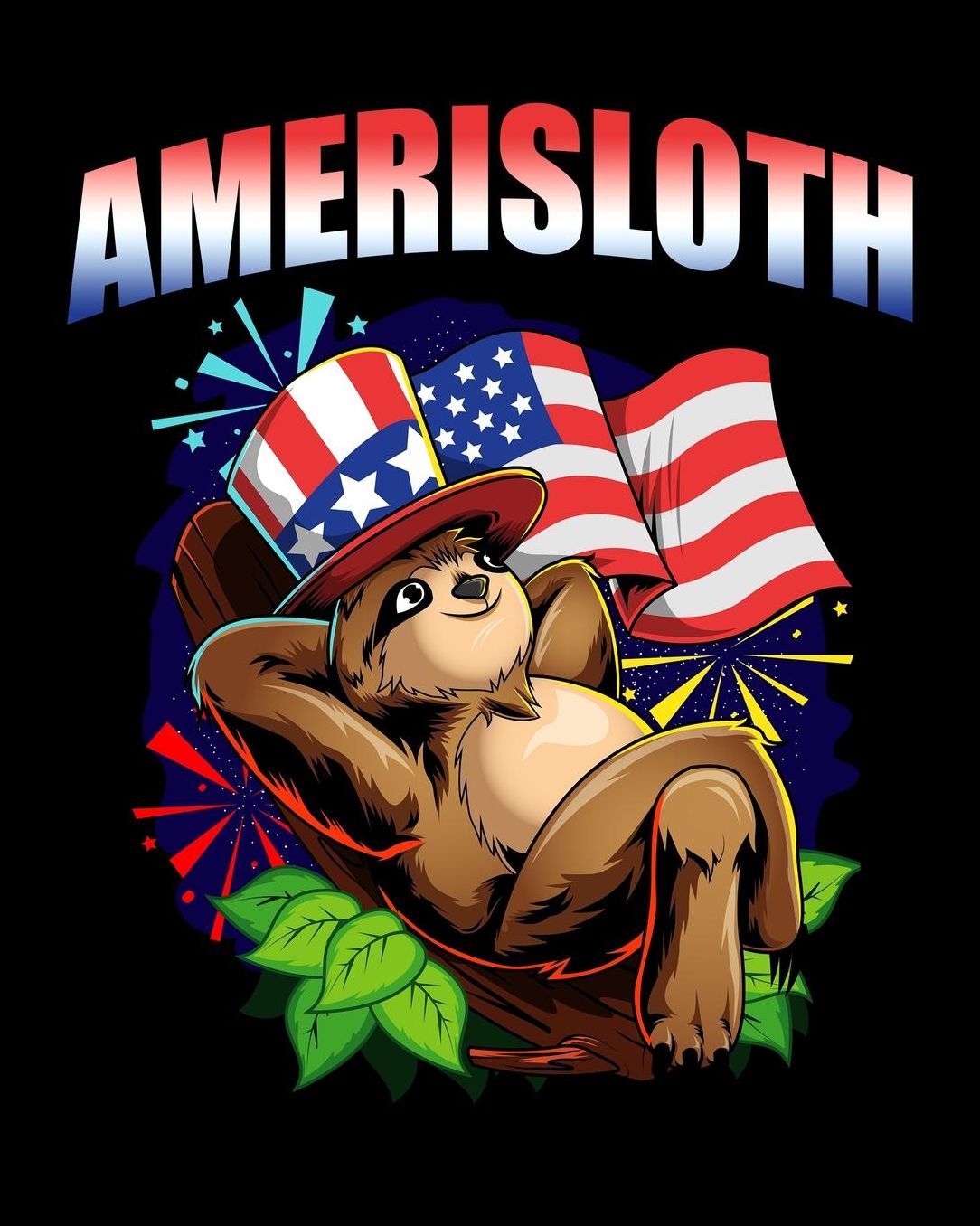 Amerisloth: College Ruled Lined Composition Notebook For School Work 100 Pages - Sloth