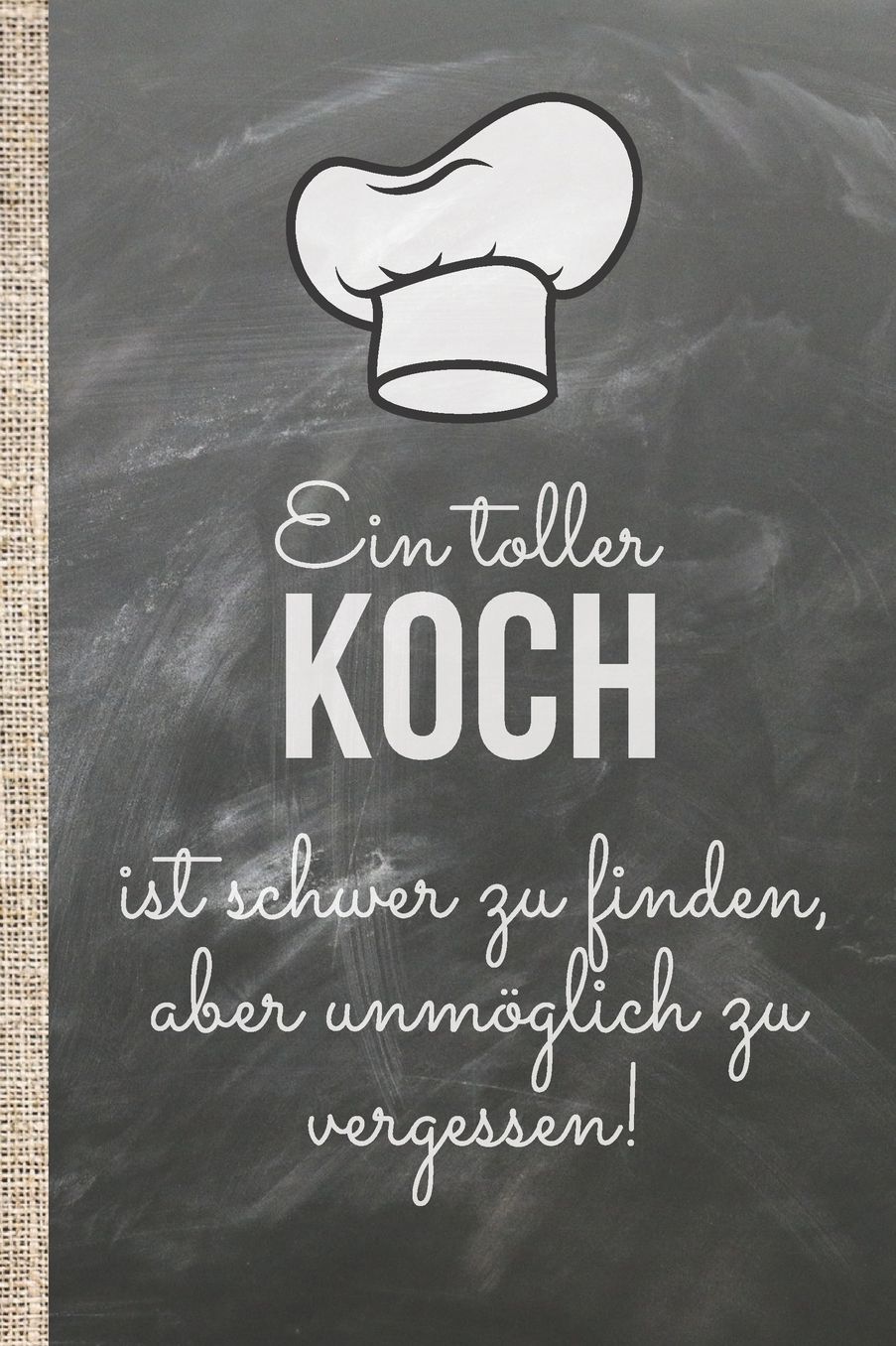 Eine toller Koch ist schwer zu finden, aber unmï¿½glich zu vergessen!: Das 120 Seiten linierte Notizbuch ca. A5 Format. Perfektes Abschiedsgeschenk oder Geburtstagsgeschenk fï¿½r einen wunderbaren Koch