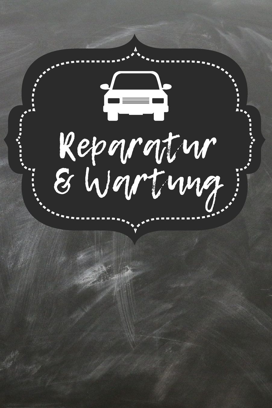 Reparatur & Wartung: Behalte mit diesem stylischen linierte Notizbuch ca. A5 Format den ï¿½berblick ï¿½ber dein Auto.