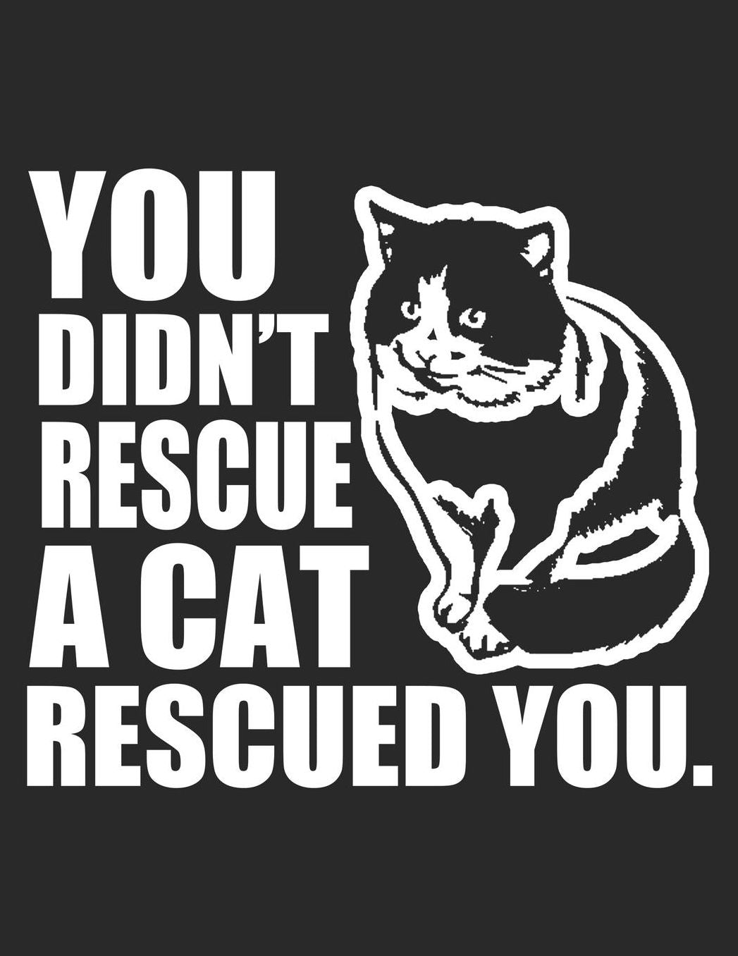 Cat Journal for Girls: You Didn't Rescue A Cat Rescued You, College Ruled Lined Paper 120 Pages 8.5x11