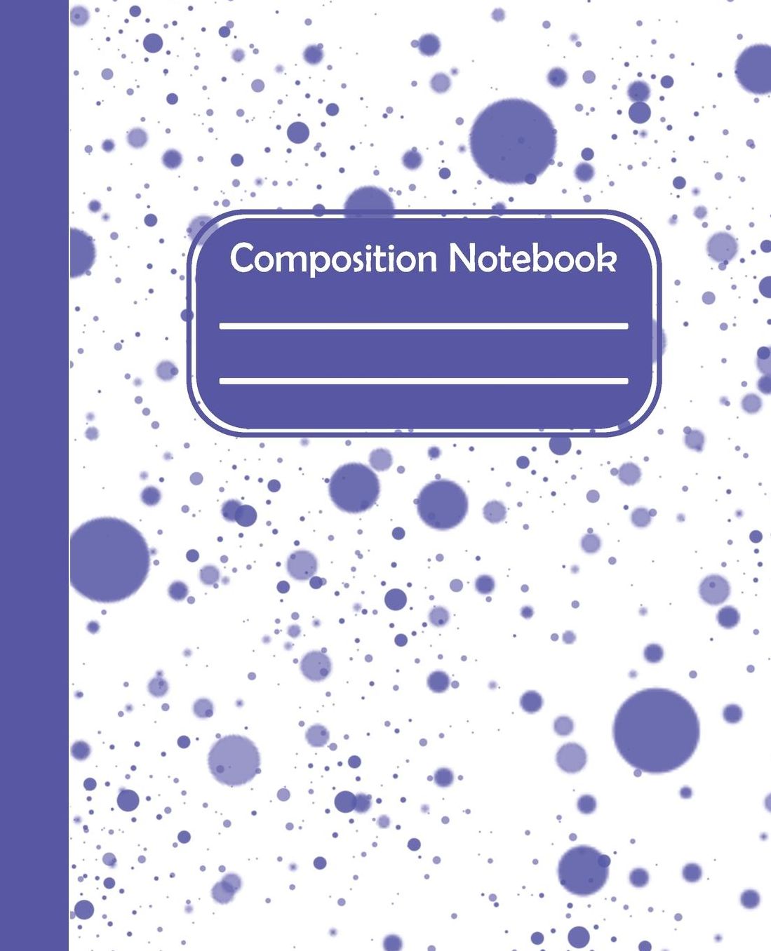 Composition Notebook: Color Doted Pattern College Composition Blank Lined Notebook And Teens Students/Home Work Notebook/Subject Notebooks