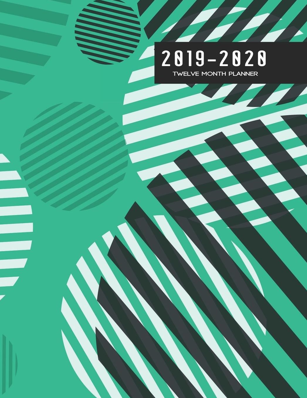 2019-2020 Twelve Month Planner: Academic Planner for Students Track Goals Class Schedules and Assignments
