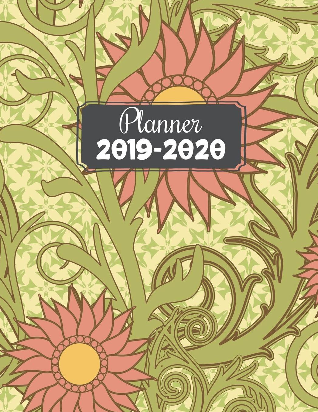Planner 2019-2020: Vintage Floral Academic Planner for Students Track Goals Class Schedules and Assignments