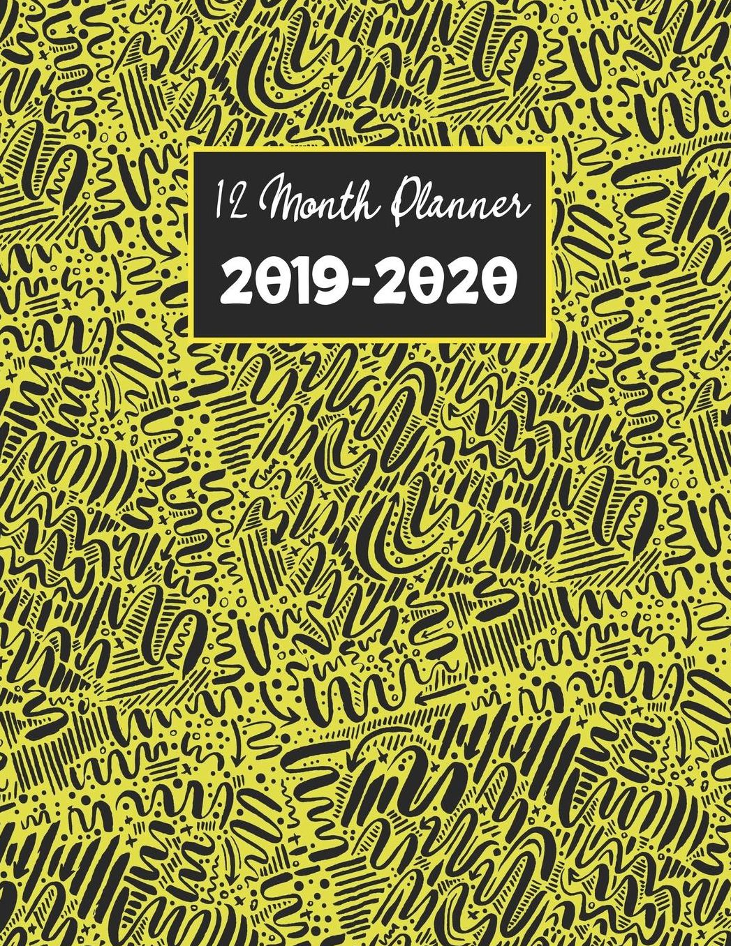 12 Month Planner 2019-2020: Gold Academic Planner for Students Track Goals Class Schedules and Assignments