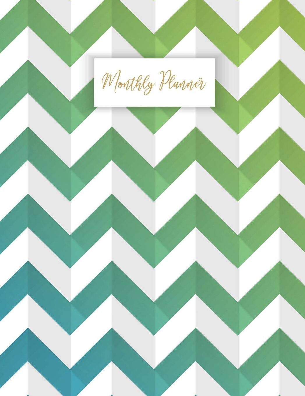 Monthly Planner: Trendy 2019-2020 Academic Planner for Students Track Goals Class Schedules and Assignments