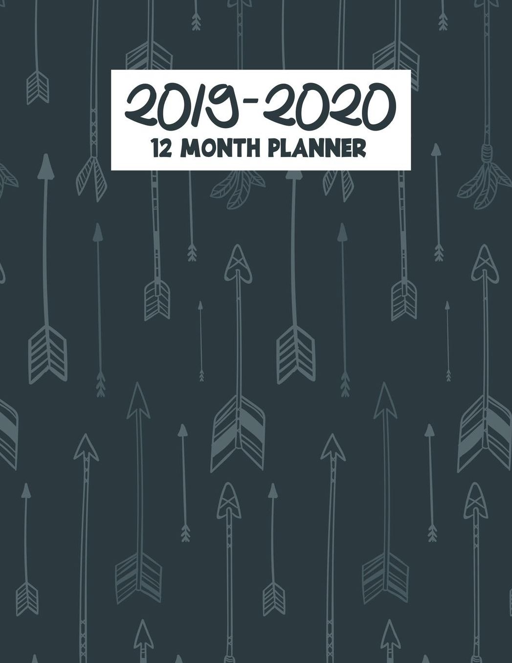 2019-2020 12 Month Planner: Boho Arrows Academic Planner for Students Track Goals Class Schedules and Assignments