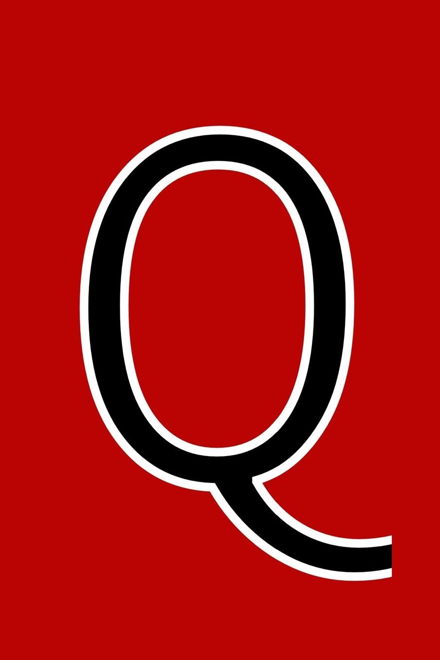 Q: Monogram Journal A Initial, Writing Composition Notebook or Diary. Solid Red with Black Alphabet Letter - 6 x 9 110 College Ruled Blank Lined Pages With Space For Date.