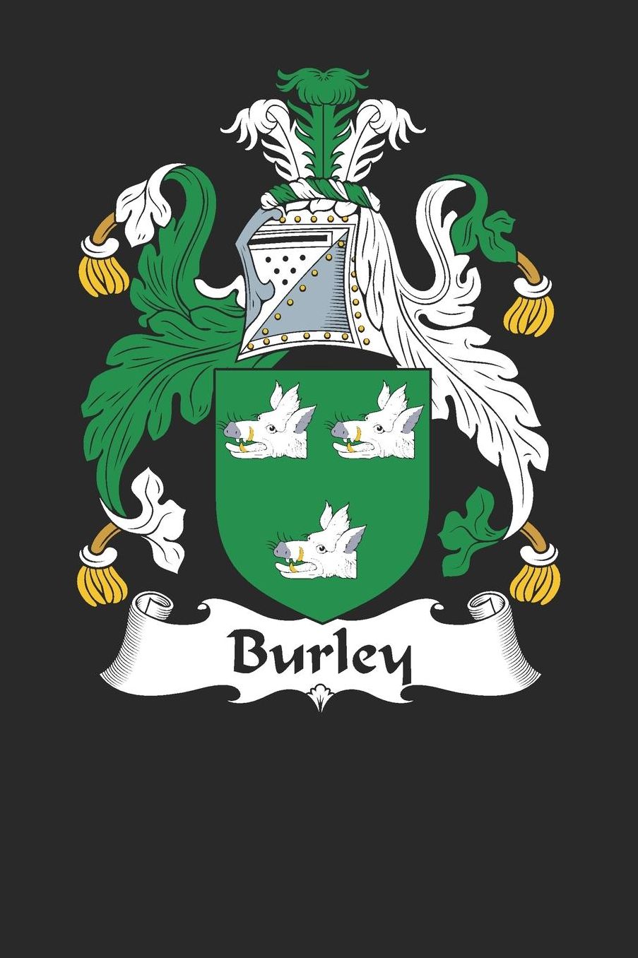 Burley: Burley Coat of Arms and Family Crest Notebook Journal (6 x 9 - 100 pages)
