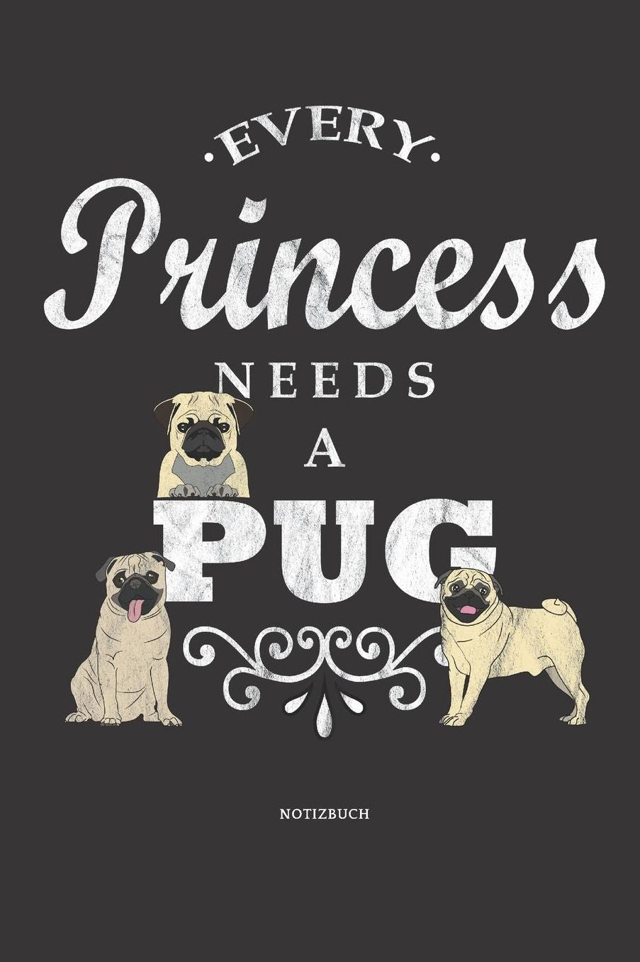 Notizbuch: Pug Mandala Notizbuch / Tagebuch / Journal mit 120 leeren Linierte Seiten Groï¿½e Frauen, Mï¿½dchen, Tï¿½nzer, familie