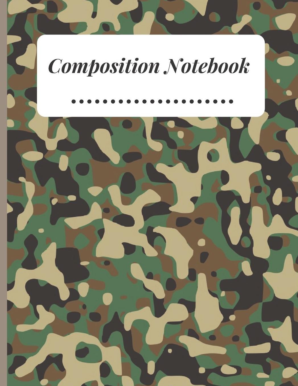 Composition Notebook: Pattern Camouflage Composition College Ruled Line paper Notebook Lined Journal / Notebook to write in 120 Pages (6 X 9)