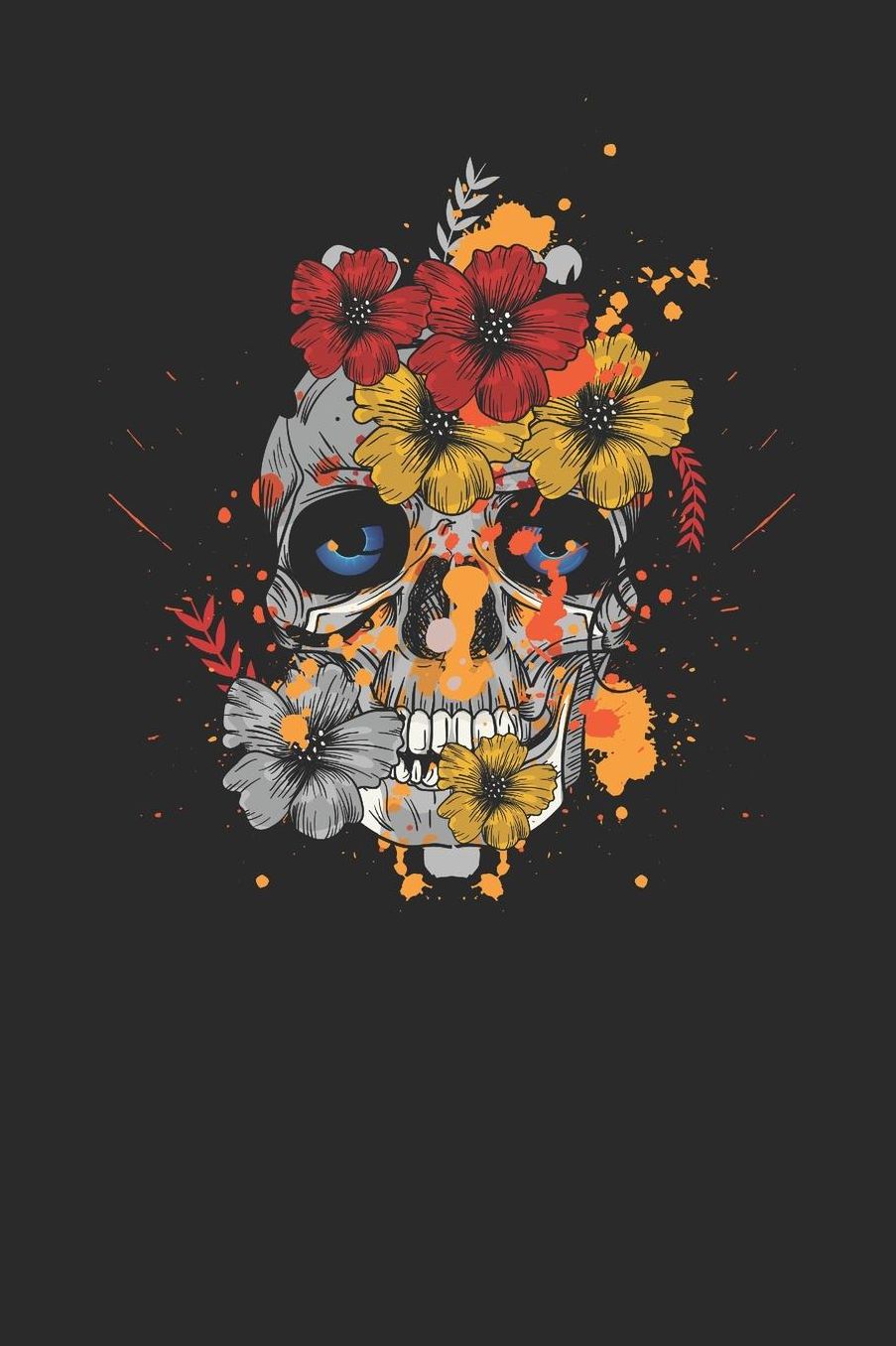 Cinco De Mayo Skull Flowers: Graph Paper Notebook (6 x 9 - 120 pages) Cinco de Mayo Holidays and Celebrations Notebook for Daily Journal, Diary, and Gift