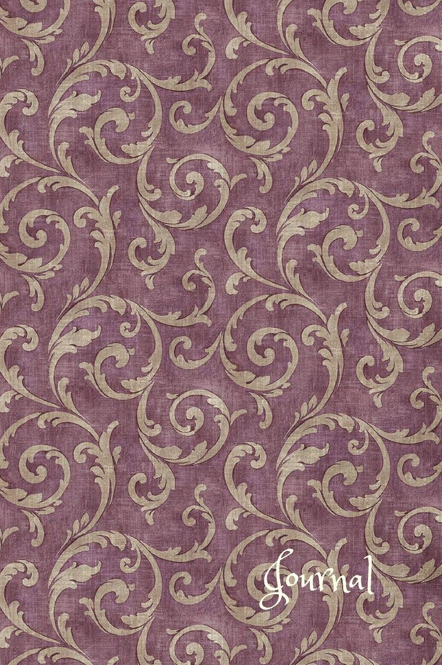 Journal: Vintage Journal Damask Memory Book, Diary, Notebook 110 Lined Blank Pages