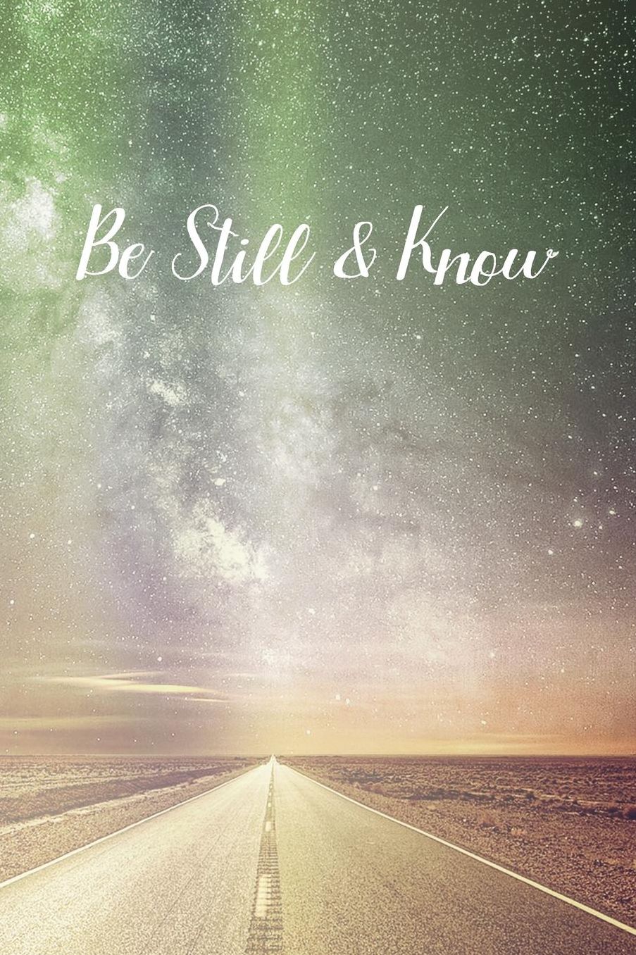 Be Still & Know: Prayer Journal - a beautiful peaceful notebook cover with 120 blank, lined pages.