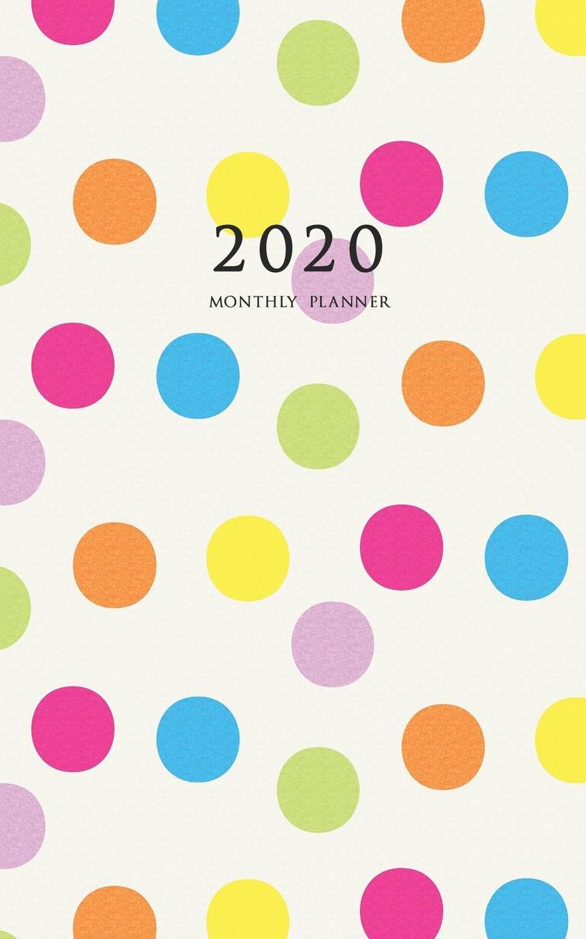 2020 Monthly Planner: Small 2020 Planner Monthly with Polka Dots