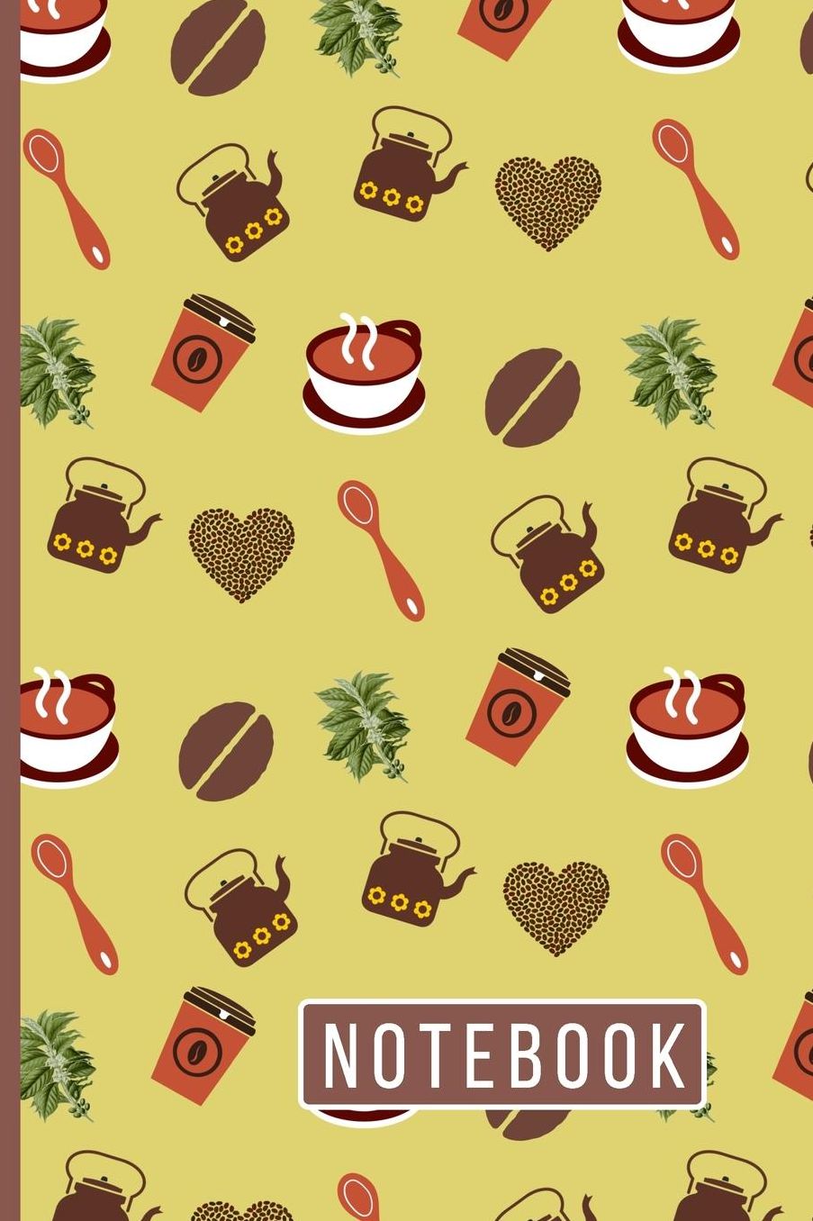 Notebook: Cute Novelty Coffee Notebook / Lined Journal (6 x 9)