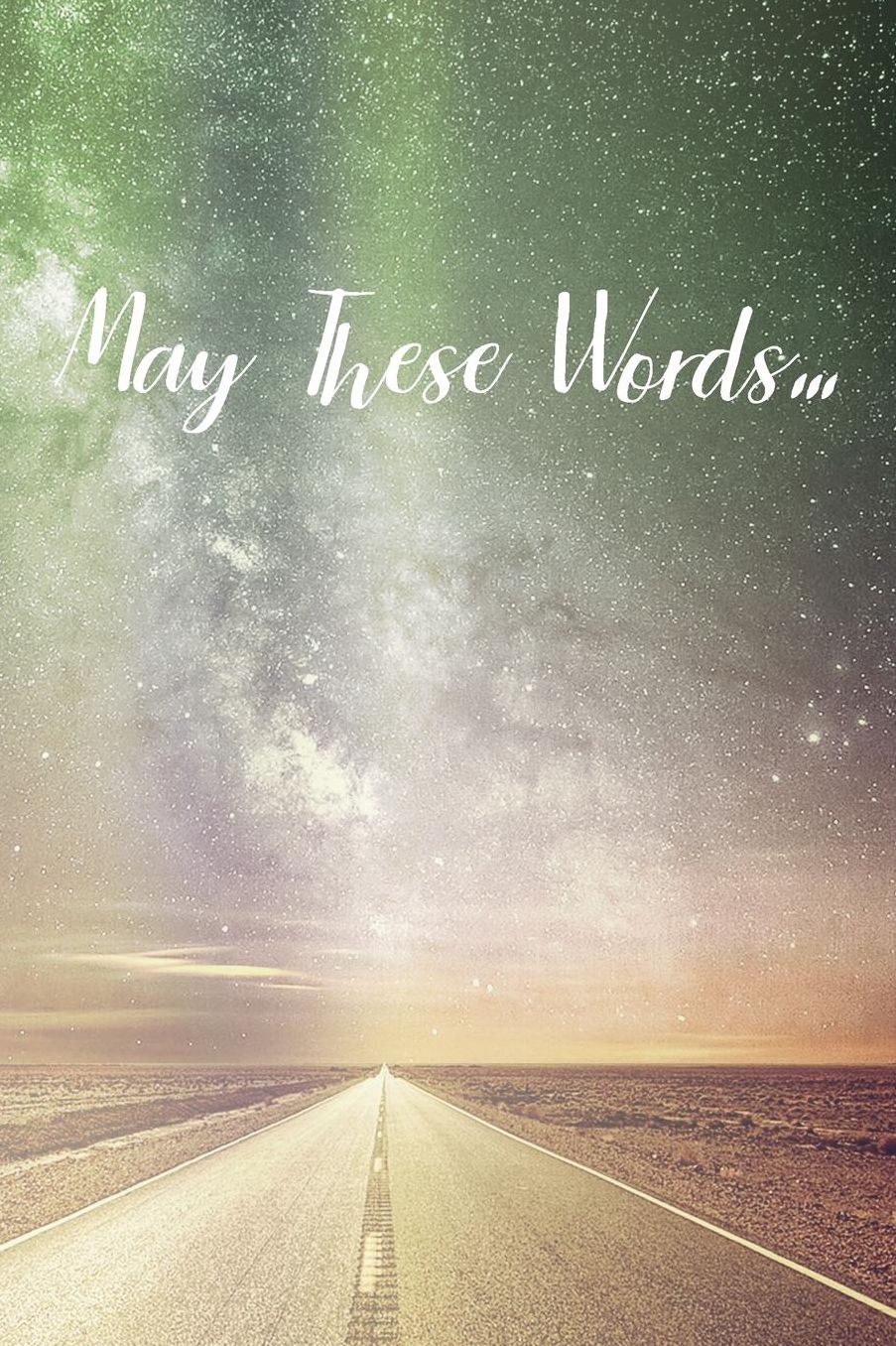 May These Words...: Prayer Journal - a beautiful peaceful notebook cover with 120 blank, lined pages.