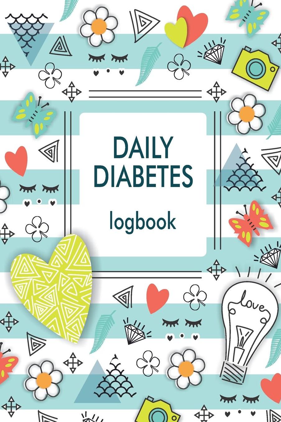 Daily Diabetes Logbook: For Kids, Blood Sugar Logbook, 2 Year Planner (110 Pages, 6 x 9), Easy Daily Tracker Diabetic Glucose Notebook, Glucose Levels & Meal Notes, Insulin Monitoring, Best Gift Log Book, Diabetes Food Journal Record, Diary, Diabetics