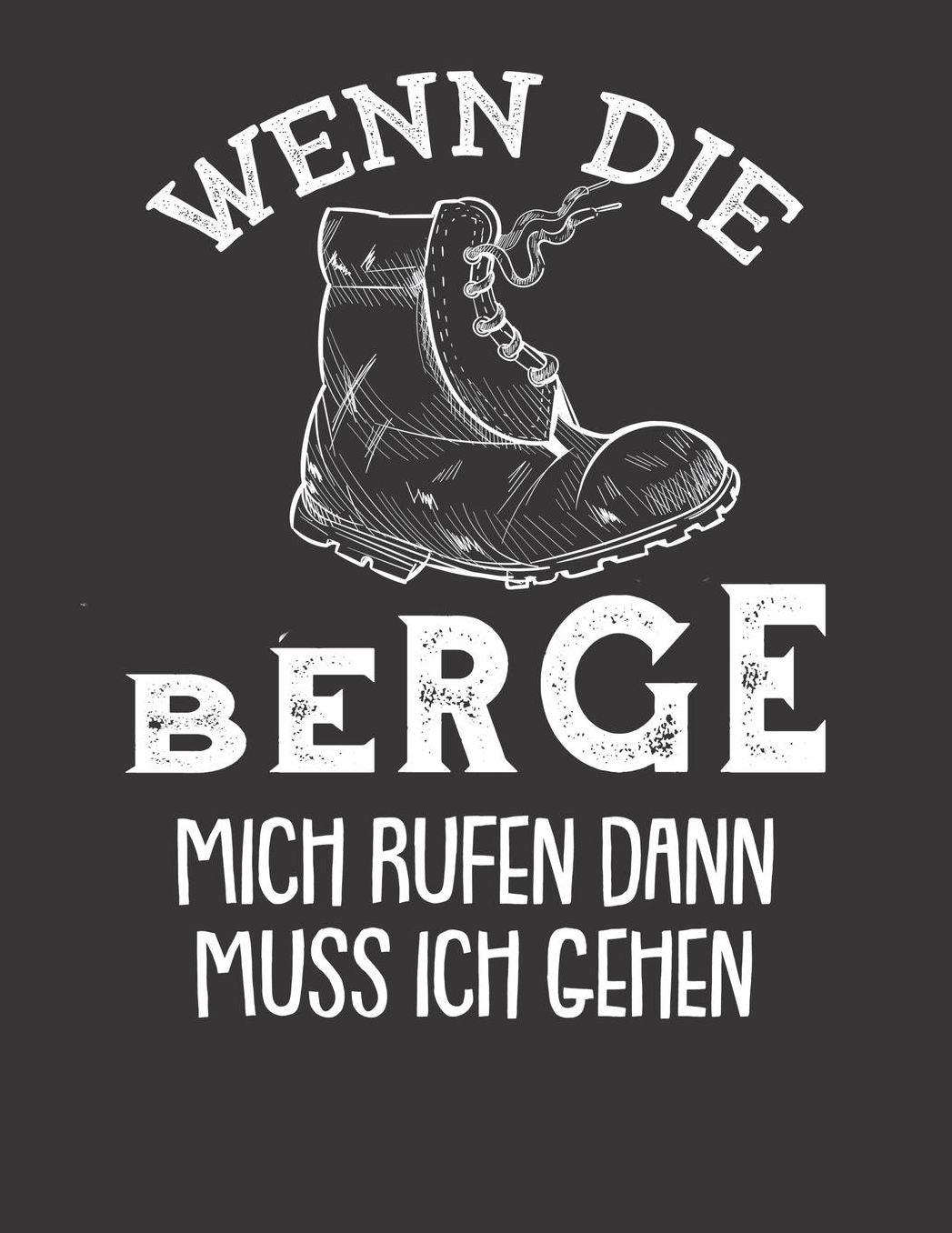 Mein Gipfellogbuch: Das Bergtouren Tagebuch zum selber ausfï¿½llen ♦ Wandertagebuch fï¿½r die schï¿½nsten Wanderungen, Aussichten und Erinnerungen ♦ A4+ Format ♦ Motiv: Berge rufen mich - Wanderschuh