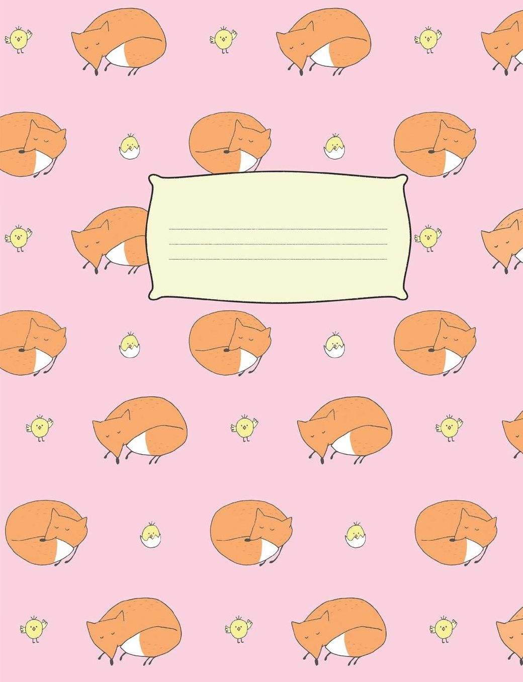 Fox & Chicken: Wide Ruled Journal
