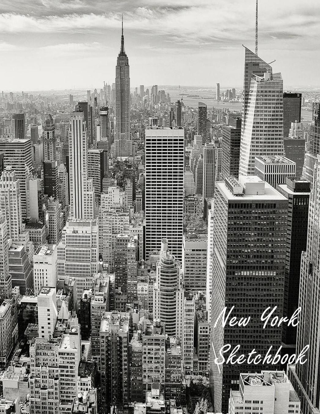 new york sketchbook: journal sketchbook with blank pages, white and large paper drawing book, perfect for sketching drawing coloring & doodling.