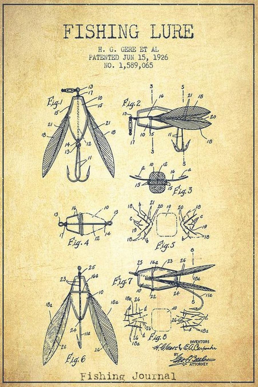 Fishing Lure Fishing Journal: Fishing Lure II The Excitement or Quiet Joy of Fishing Diary for Serious Fishermen or Weekend Warriors Hobbies Log Weather, Rod, Bait, Moon Cycle and More Perfect Gift For Dad, Grandpa, Mom, Sister, Grandma, Aunt and Friend.