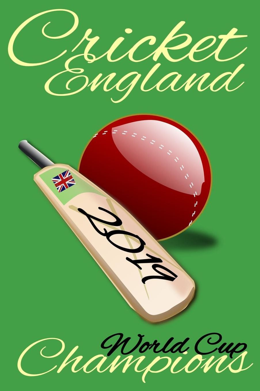Cricket England: College Ruled 6x9 Inch 100 pages Line Note book Journal appreciation for the England Cricket National Team, Witty Gift for Enthusiastic Fans and Players